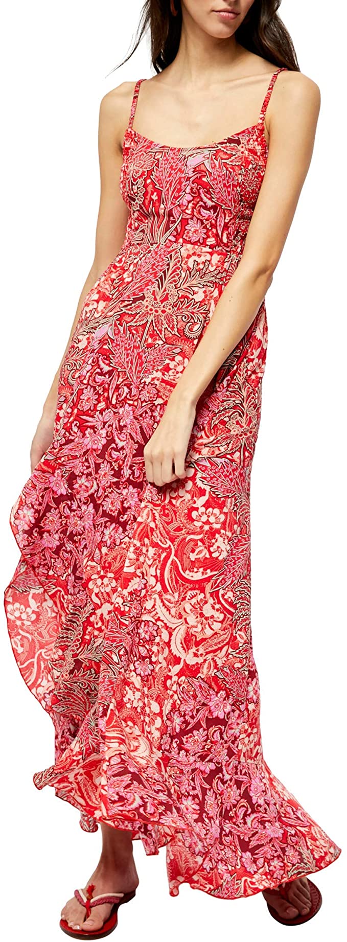 Free People Women’s Forever Yours Smocked Slip Dress OB1134491