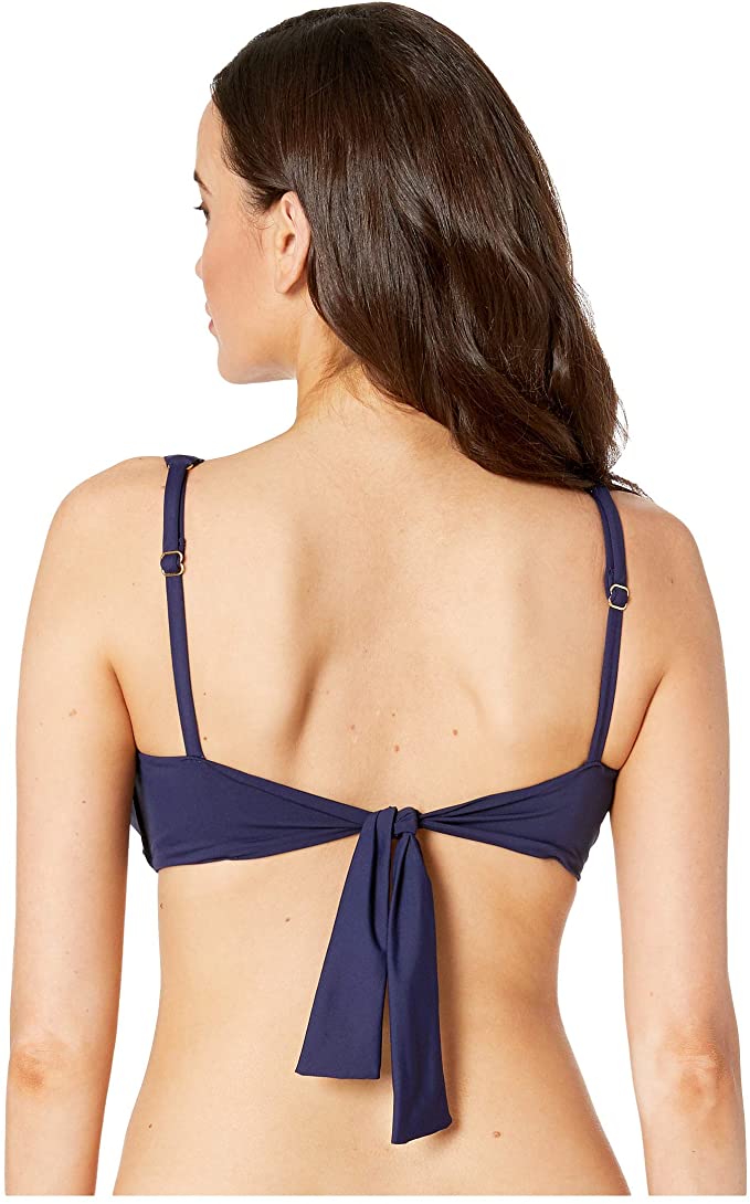 Tommy Bahama Pearl Underwire Twist Front Bra Bikini Top Color Mare Navy Size M