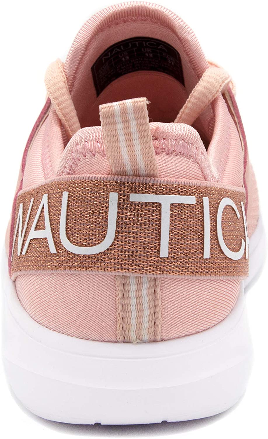 Nautica Kappil Metallic Lace-Up Athletic Running Shoe Color Rose Gold Size 4