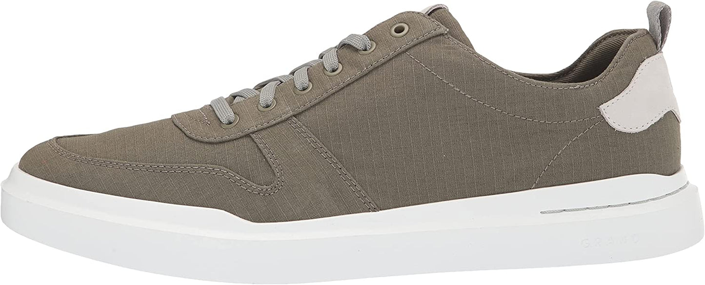 Cole Haan Mens GrandPro Rally Court Canvas Court Sneakers Color Dusty Olive White Size 9.5M