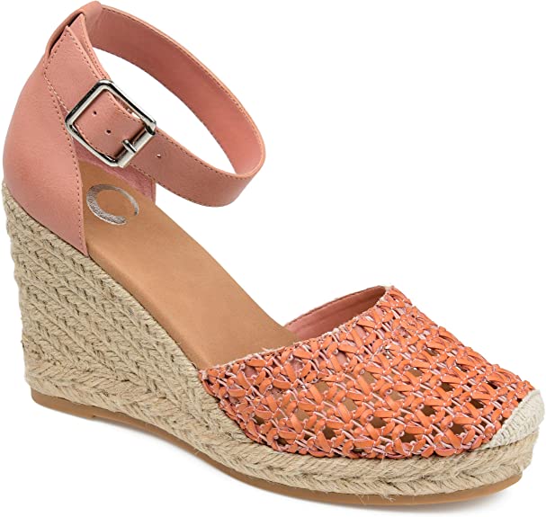 Journee Collection Women's Sierra Espadrille Sandals Color Pink Size 10M