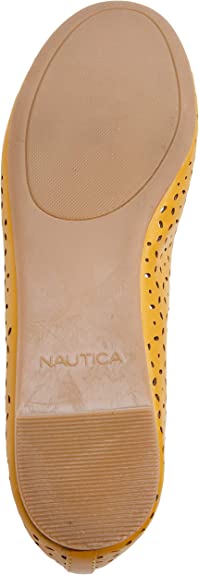 Nautica Women's Cut Out Perforated Slip On Ballet Flats Color Seaback 2/Mimosa Size 6M