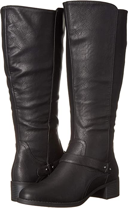 Easy Street Women's Jewel Plus Wide Mid Calf Boot Color Brown Size 8.5M