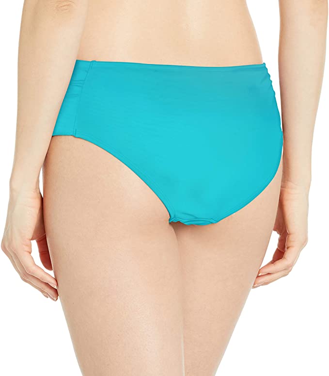 Rachel Roy Boardwalk Basics Ruched-Side Bottom Color Aqua Size XL