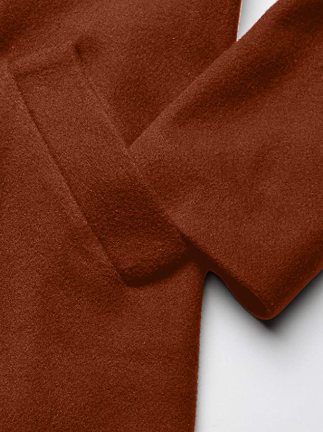 Kendall + Kylie Women's Single Breasted Walker Outerwear Color RUSTCOPPER Size XS