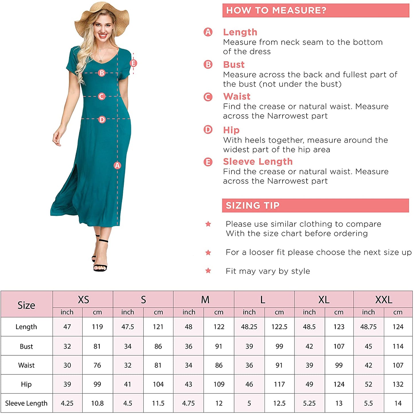 INK+IVY Women's Short Sleeve T-Shirt Long Pockets Swing Maxi Dress Color Green Size 2XL