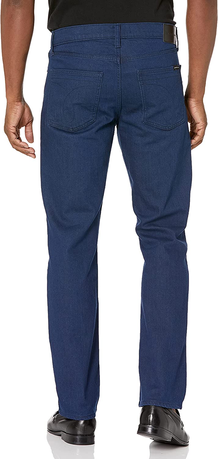 Calvin Klein Men's Straight Fit Jeans Color Steel Blue W36xL32