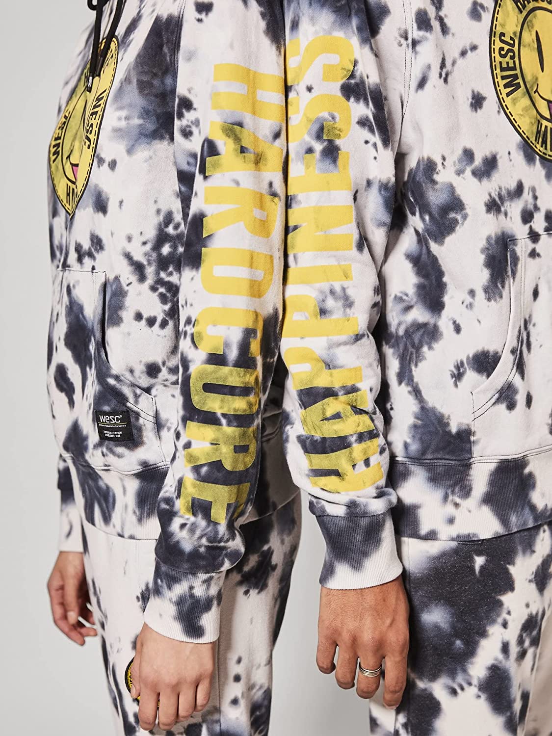 WeSC Men's Tie Dye Hoodie Color Gray Size S