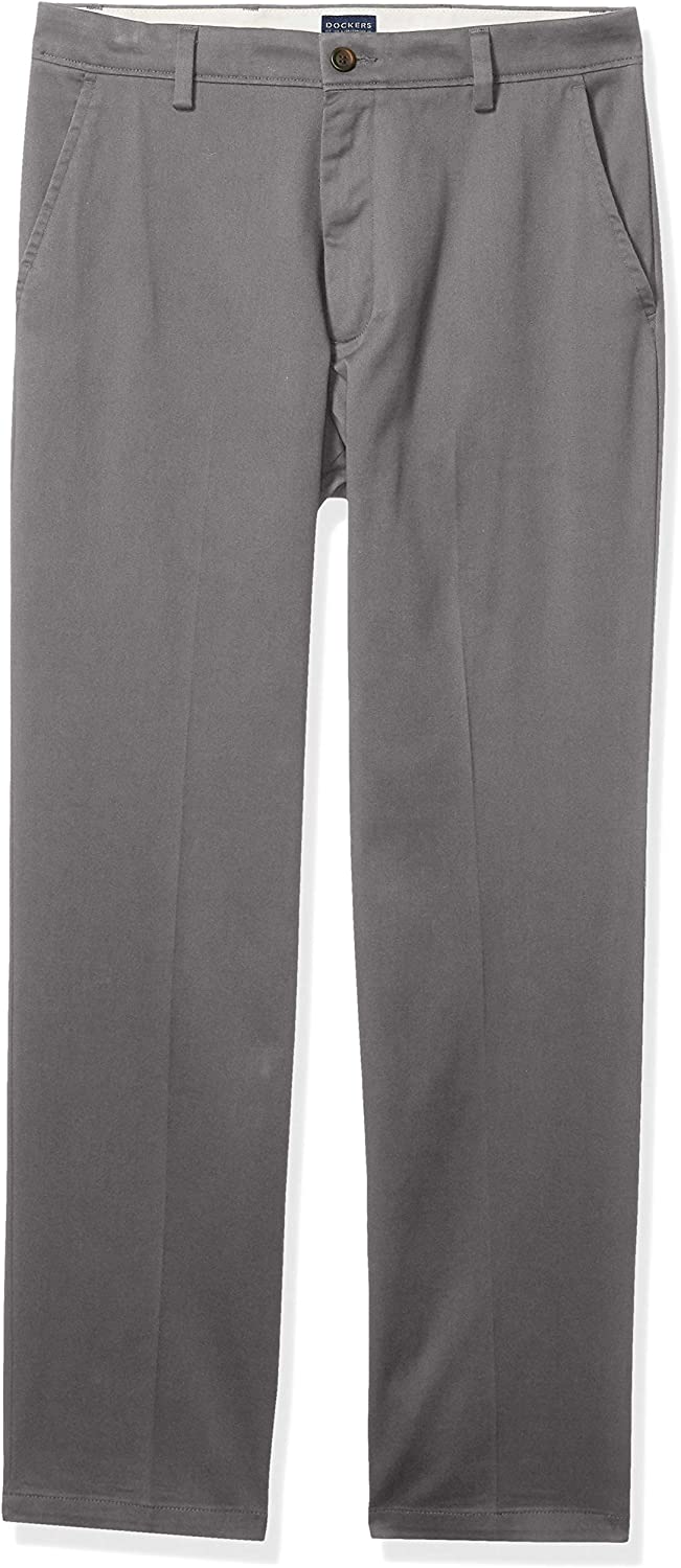 Dockers Men's Easy Stretch Classic Fit Pants Color Burma Grey W40xL29