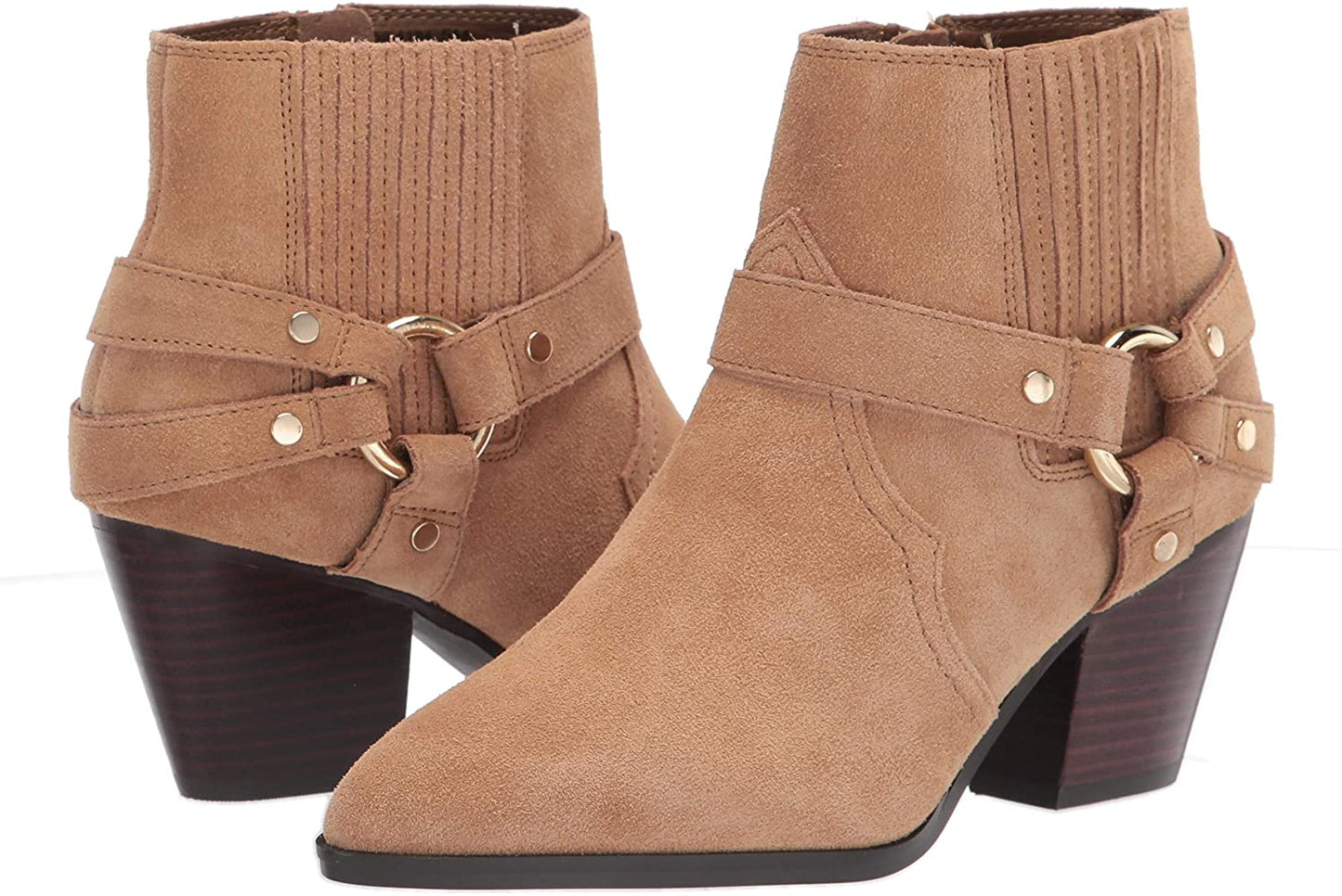 Bella Vita Women's Western Boot Color Desert Suede Leather Size 7.5M