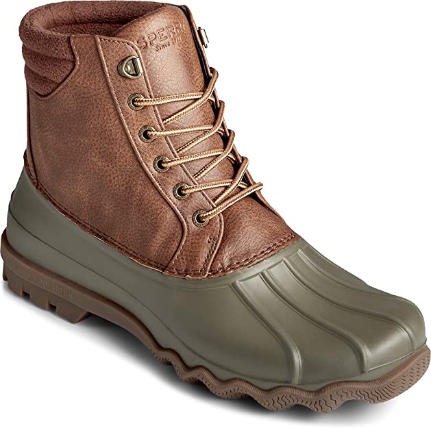 Sperry Men's Avenue Duck Boot Color Tan/Olive Size 10M