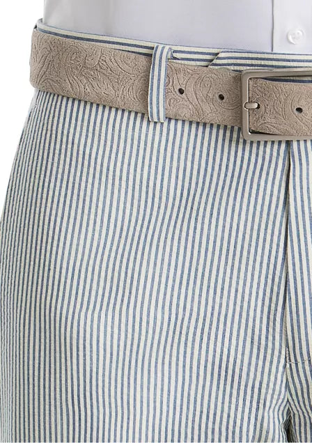 Lauren Ralph Lauren Mens UltraFlex Stripe Cotton Suit Separate Pants Color Blue W48xL32