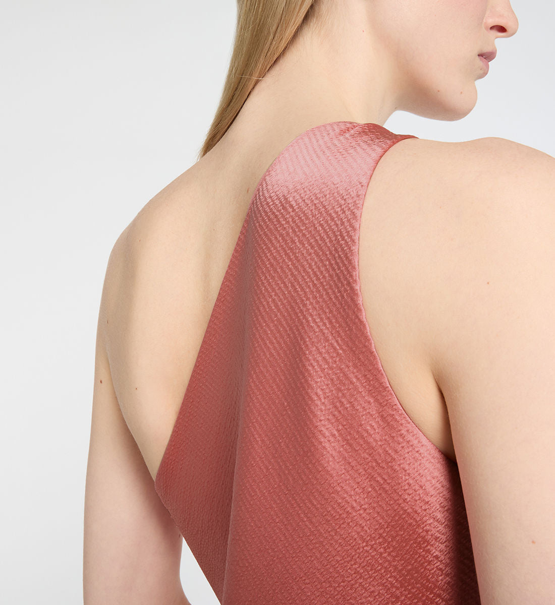 Lauren Ralph Lauren Women's One-Shoulder A-Line Dress Color Desert Rose Size 14