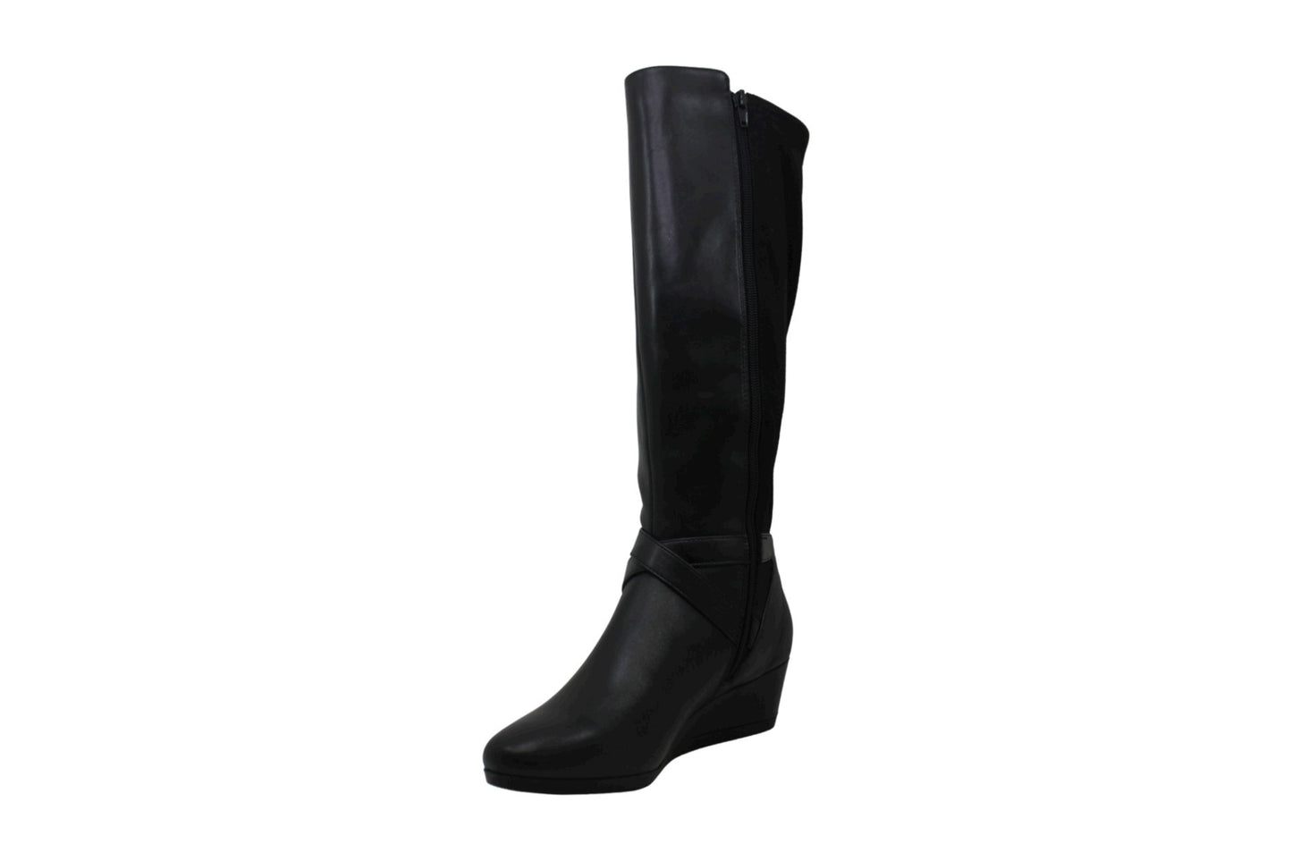 Giani Bernini Women’s Chelseyy Closed Toe Knee High Boot Color Black Leather Size 7.5M