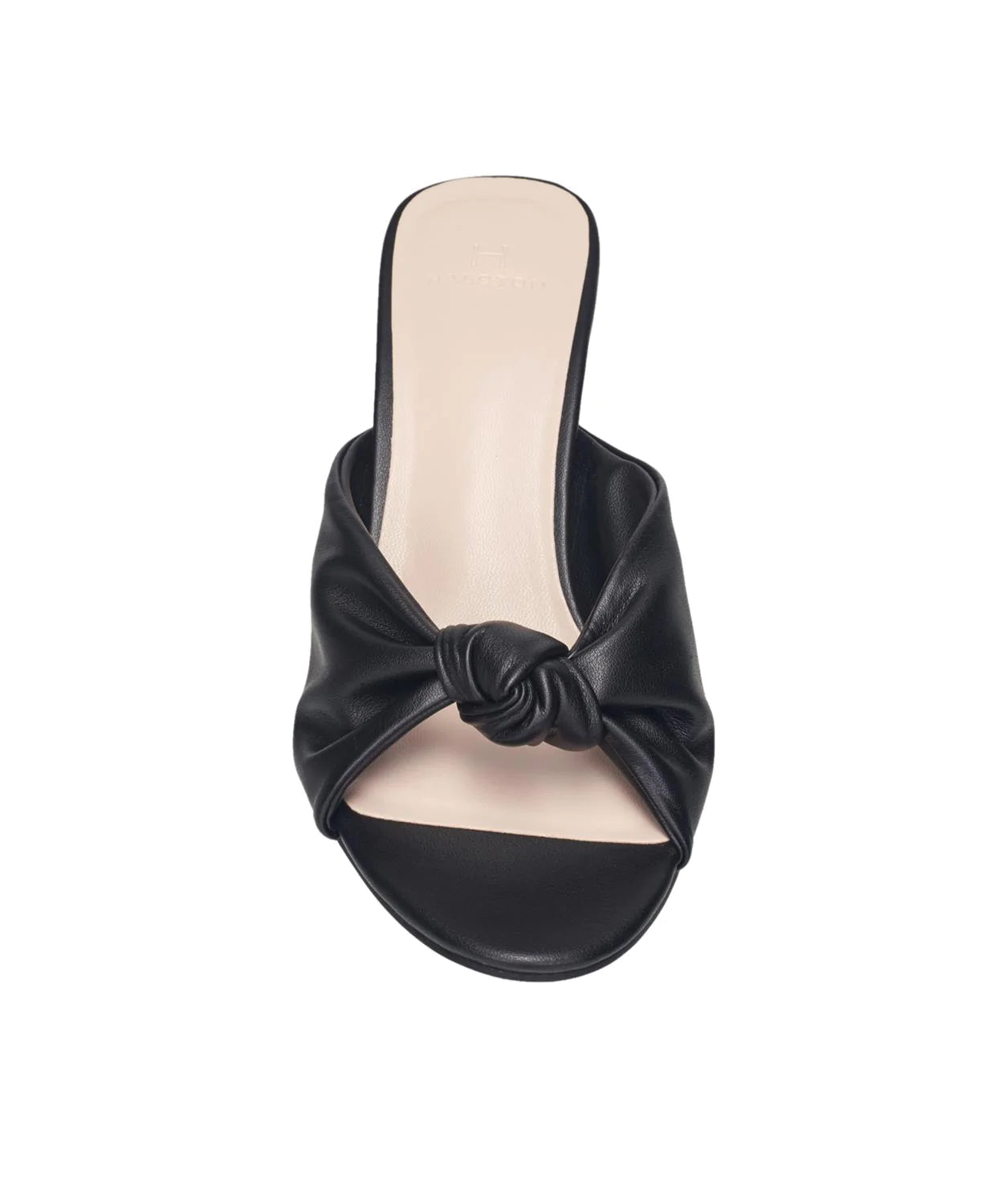 H Halston Women's Seviille Knotted Bow Heel Color Black Size 9M