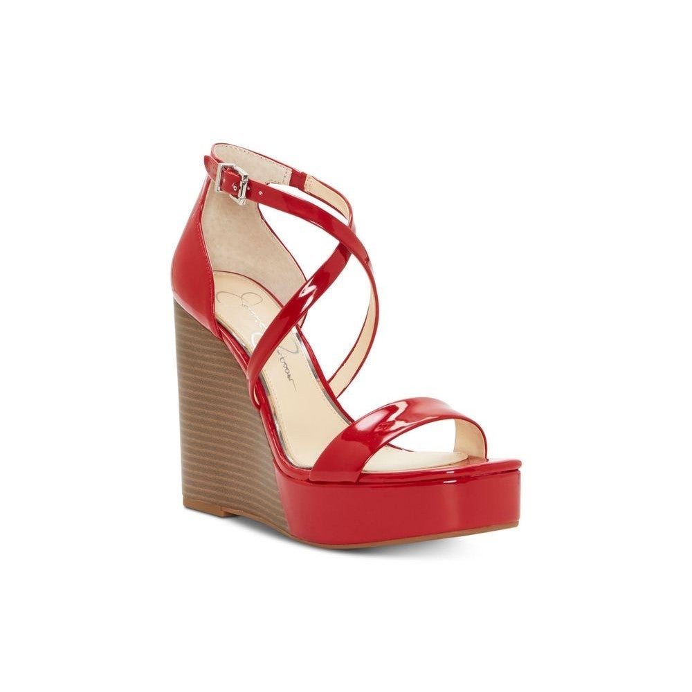 Jessica Simpson Womens Samira2 Open Toe Ankle Strap Sandals