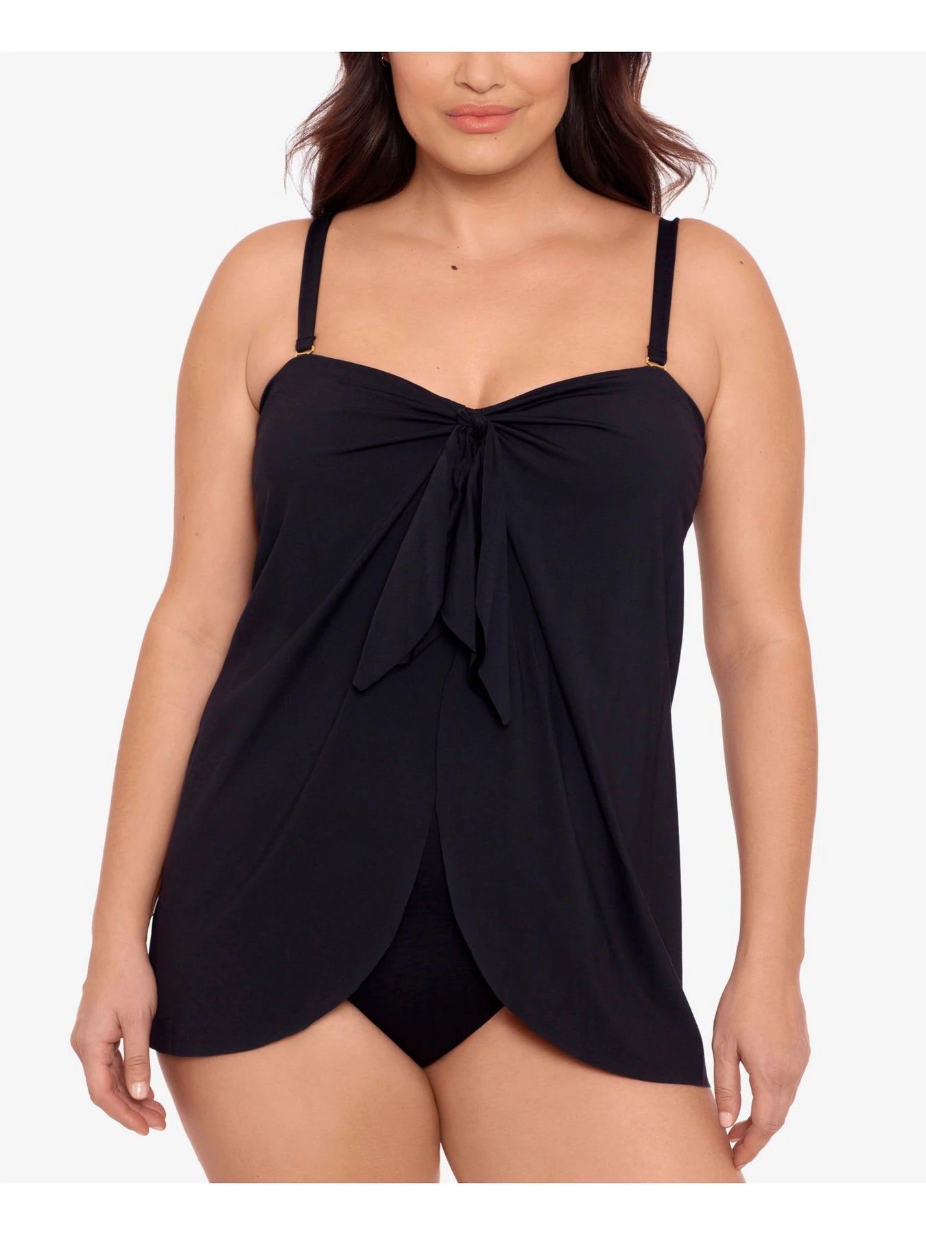 Lauren Ralph Lauren Plus Size Flyaway One-Piece Swimsuit Color Black Size 20W