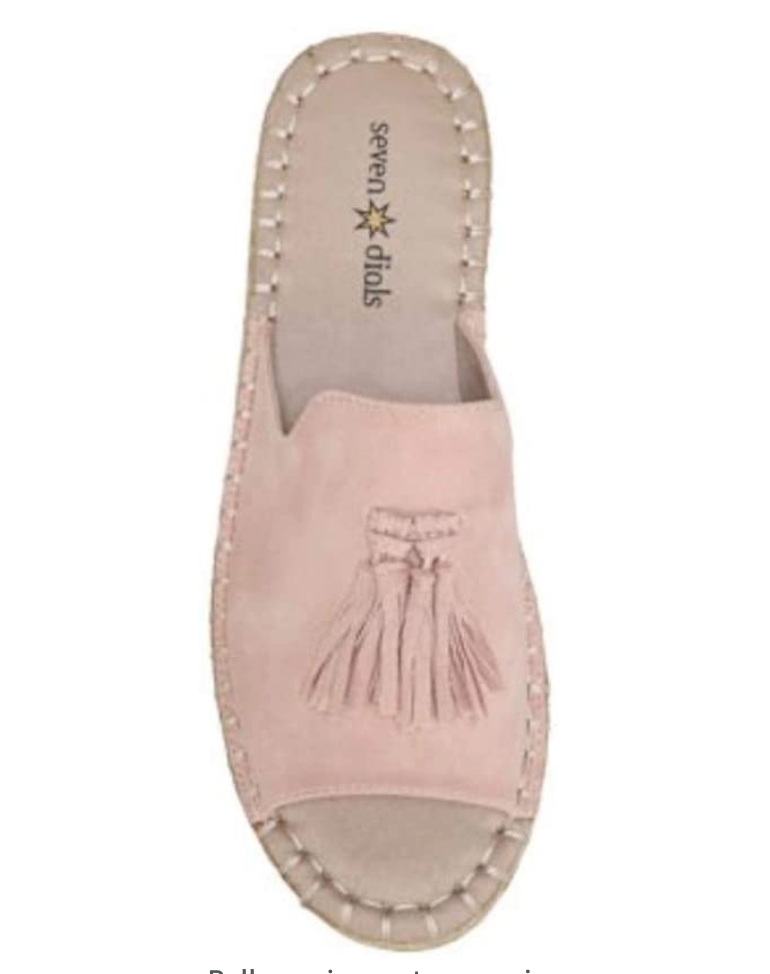 SEVEN DIALS Womens Wendelle Peep Toe Casual, Pale Pink/Sueded/Smooth, Size 6.5