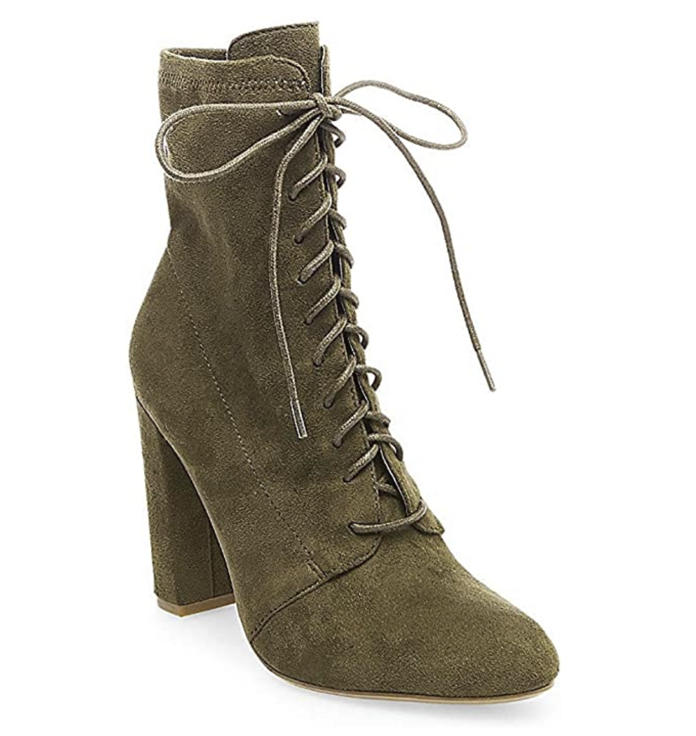 Steve Madden Women's Elley Ankle Bootie  Color Olive Size 7M