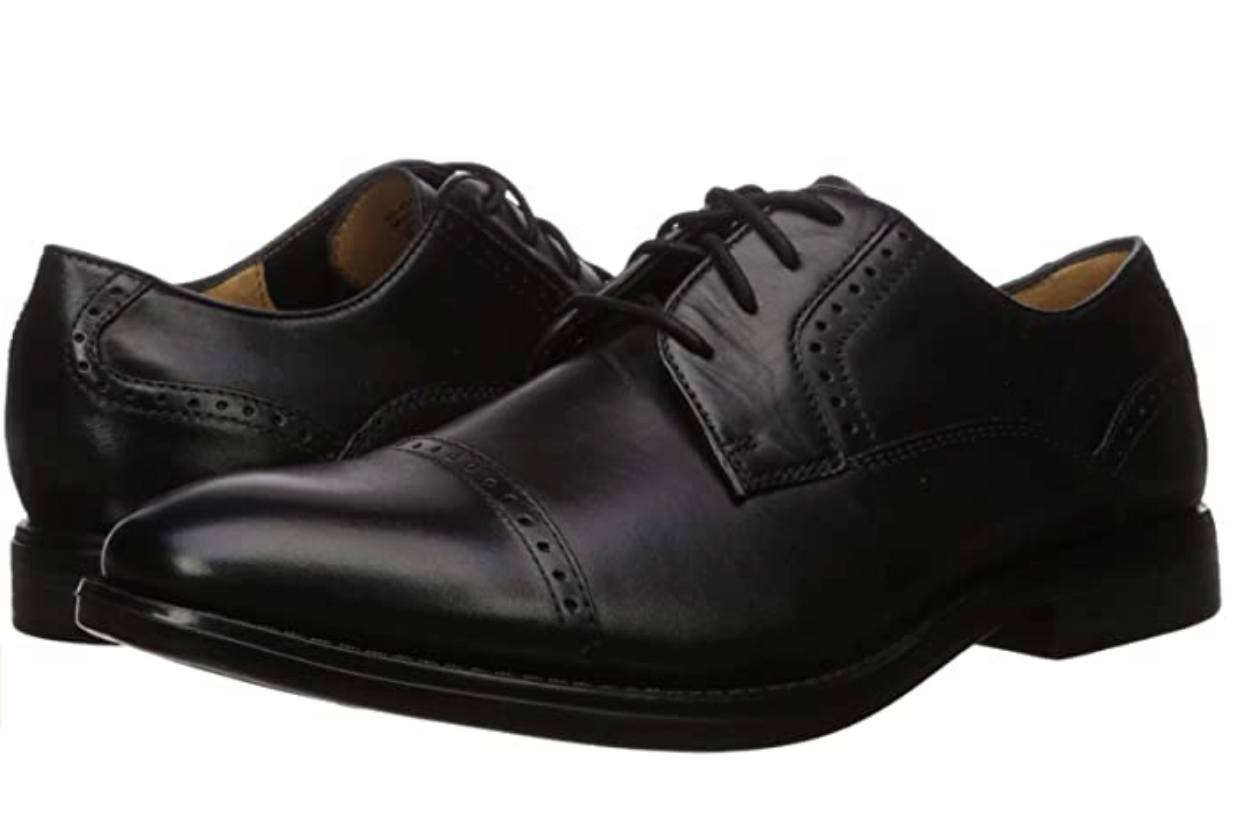 Dockers Men's Hawley Oxford Shoes Color Black Leather Size 11.5M