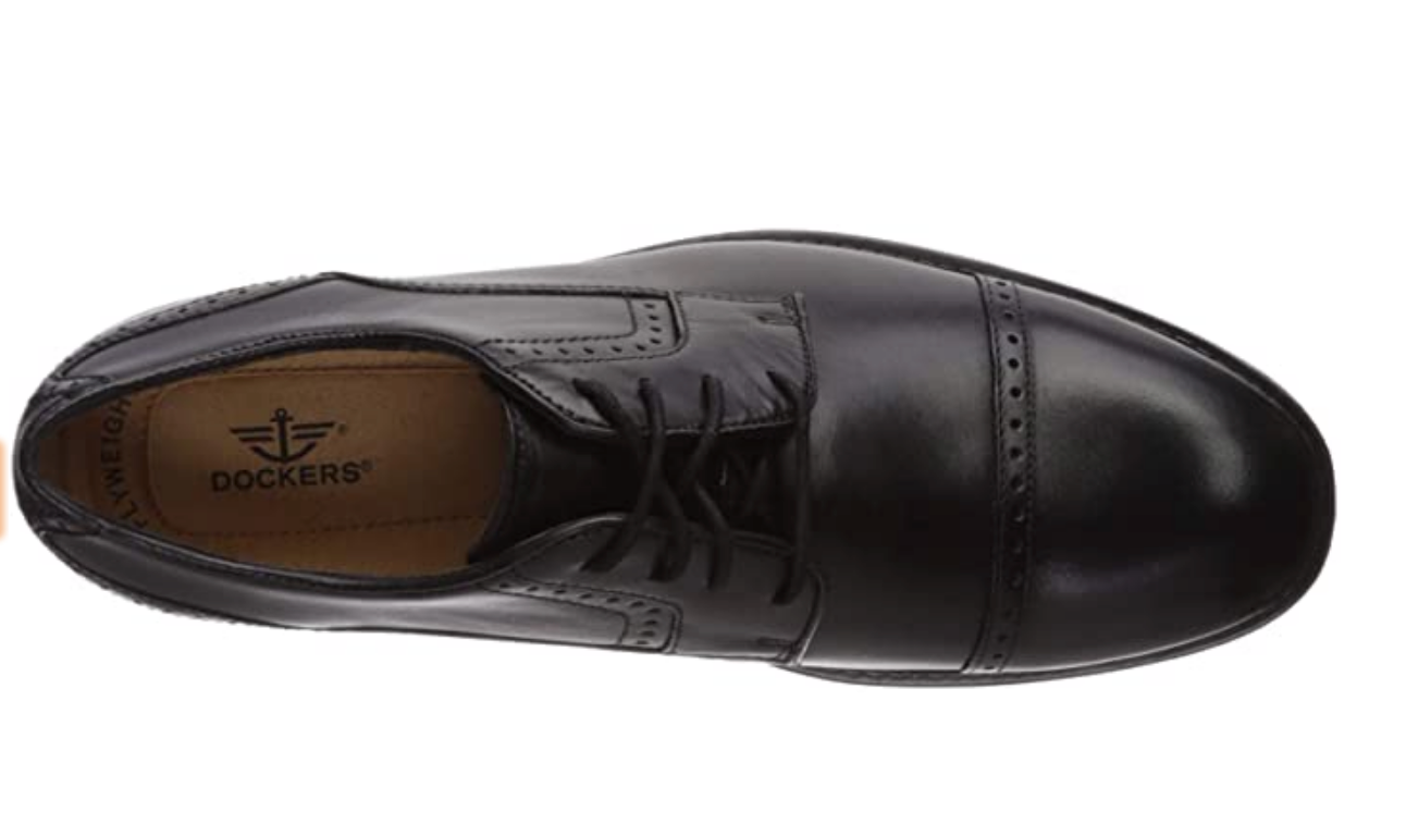 Dockers Men's Hawley Oxford Shoes Color Black Leather Size 11.5M