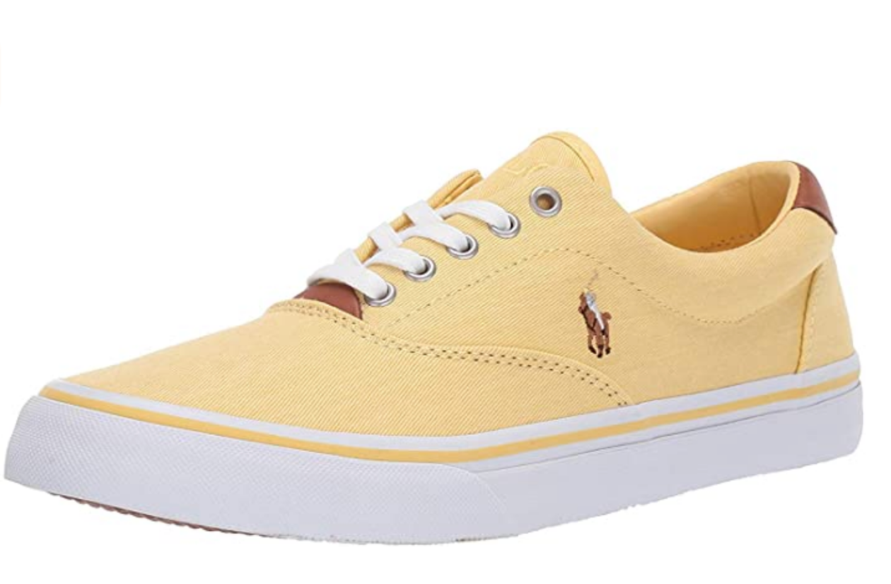 Polo Ralph Lauren Men's Thorton Sneaker Color: Empire Yellow Size: 9.5 D