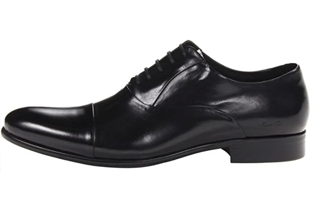 Kenneth Cole New York Men's Cap Toe Chief Council Oxford Shoes Color Black Size 7.5M