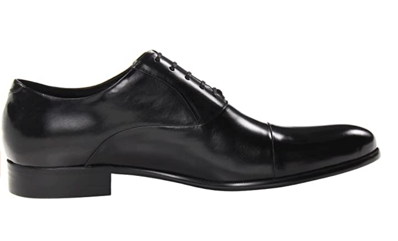 Kenneth Cole New York Men's Cap Toe Chief Council Oxford Shoes Color Black Size 7.5M