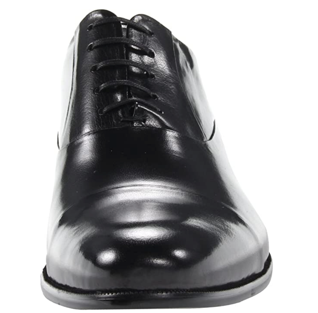 Kenneth Cole New York Men's Cap Toe Chief Council Oxford Shoes Color Black Size 7.5M