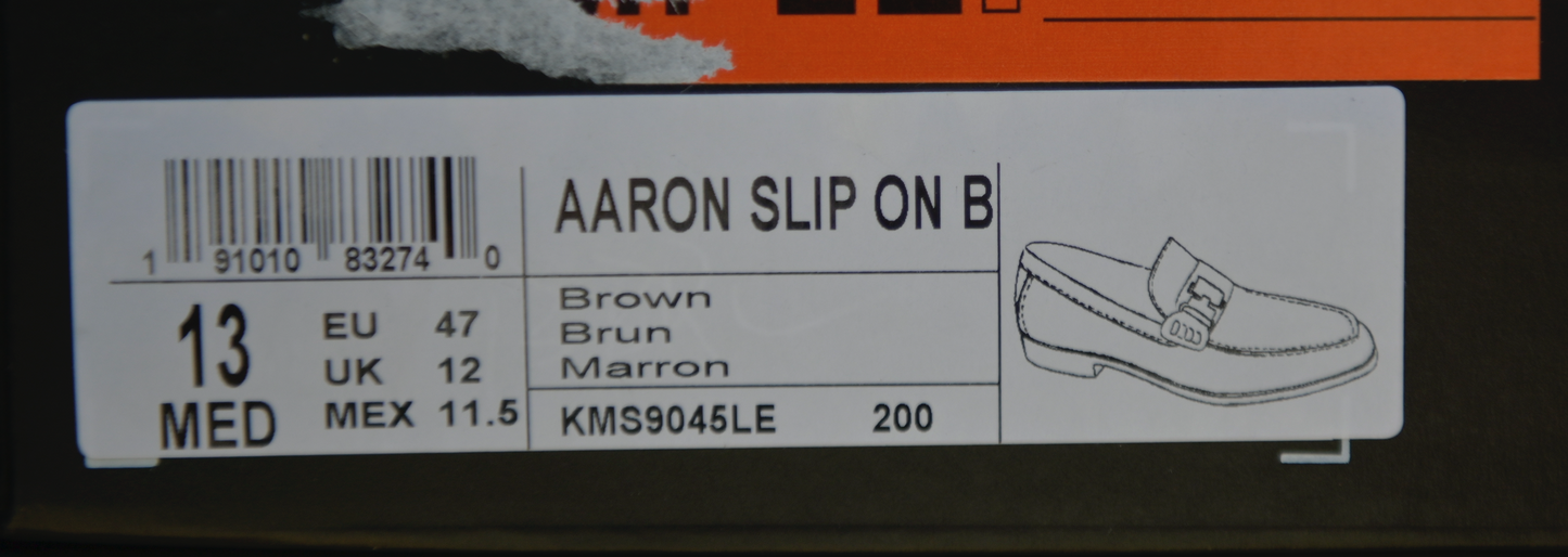 Kenneth Cole New York Men's Aaron Slip on B Loafer Color: Brown Size: 13M