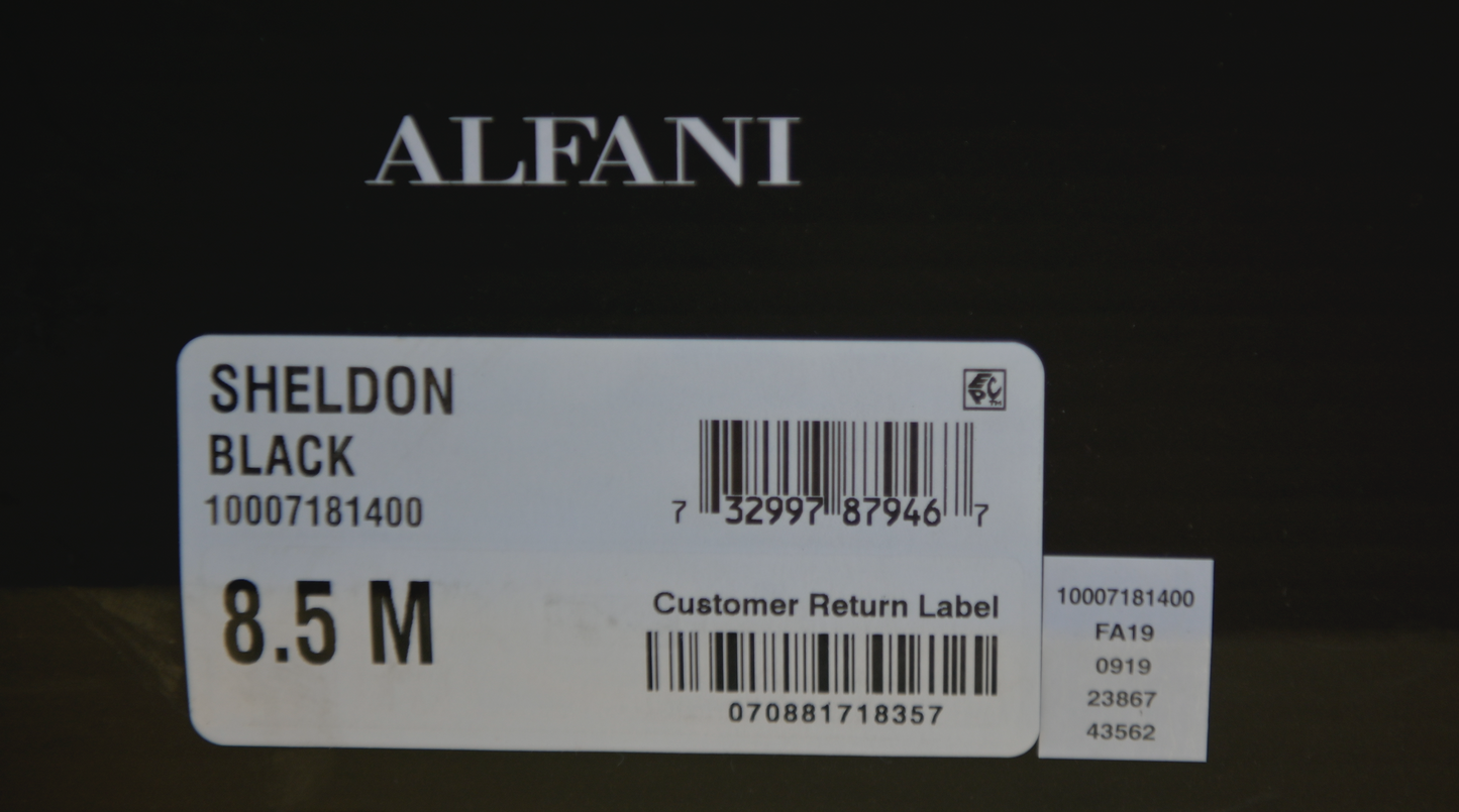 Alfani Sheldon Men's Lace-up Oxford Dress Shoes Color Black