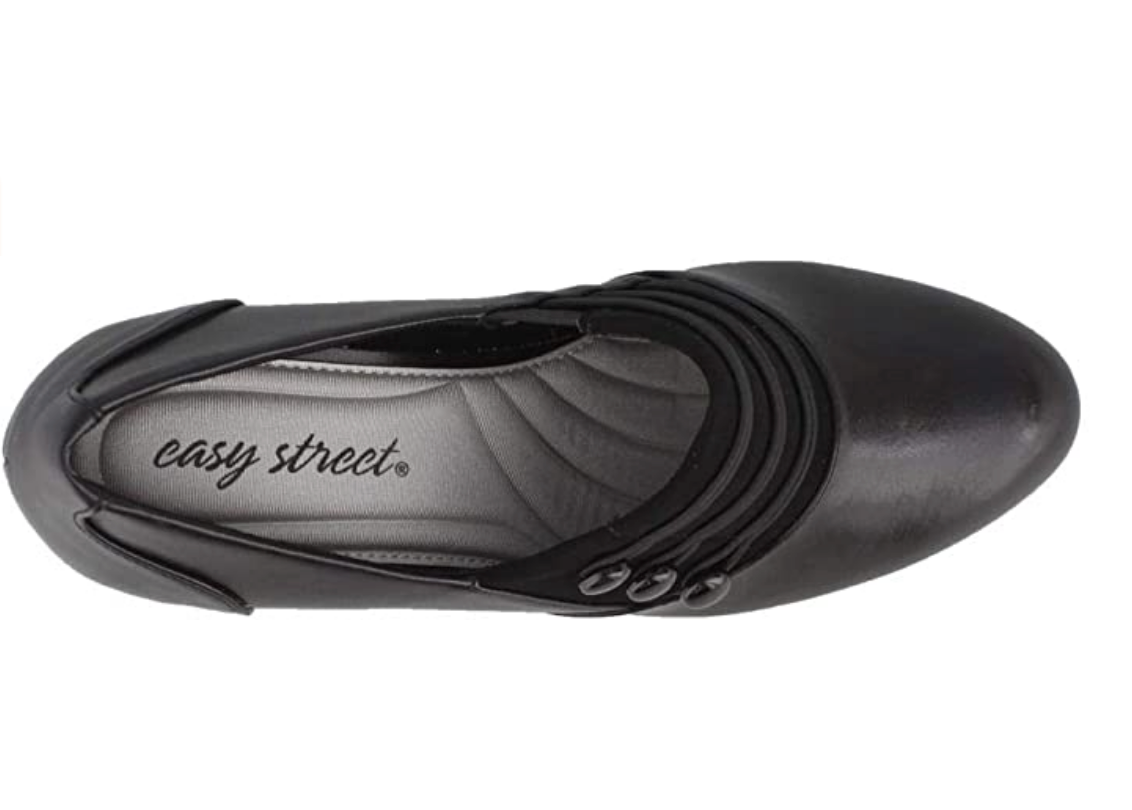 Easy Street Women's Pearl Pump Color: Black/Black Lamy Size: 10M
