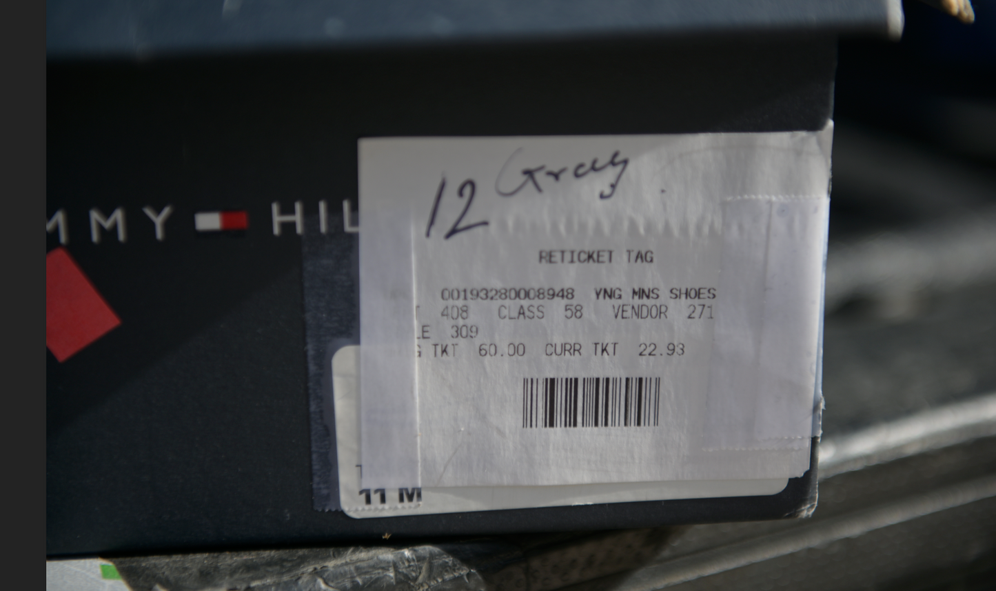 Tommy Hilfiger Petes Boat Shoes Color Dark Grey Size 12D