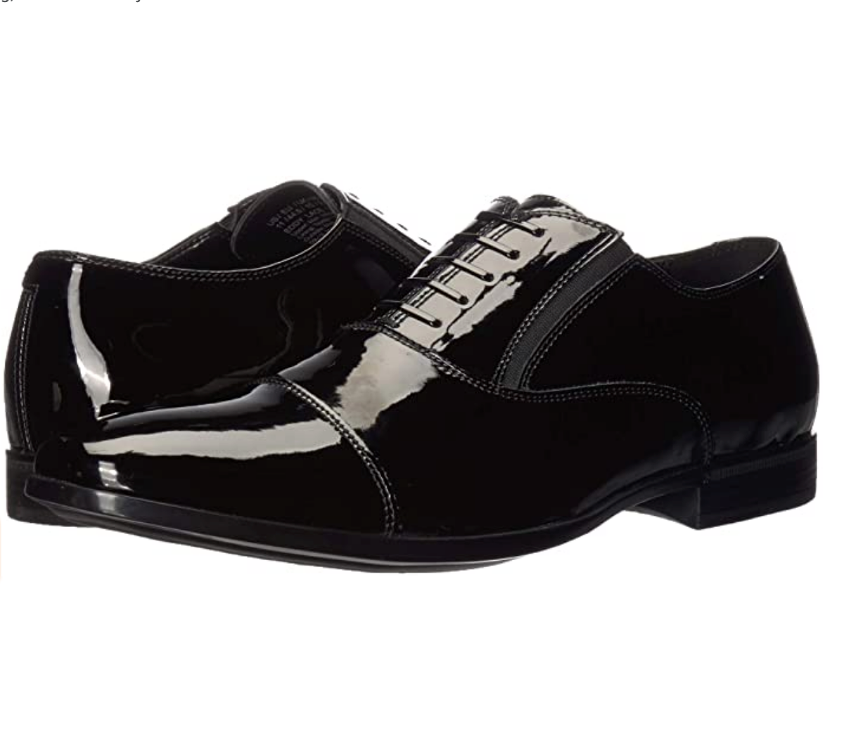 Kenneth Cole REACTION Men's Eddy Brogue Lace Up Oxford Color: Polished Black