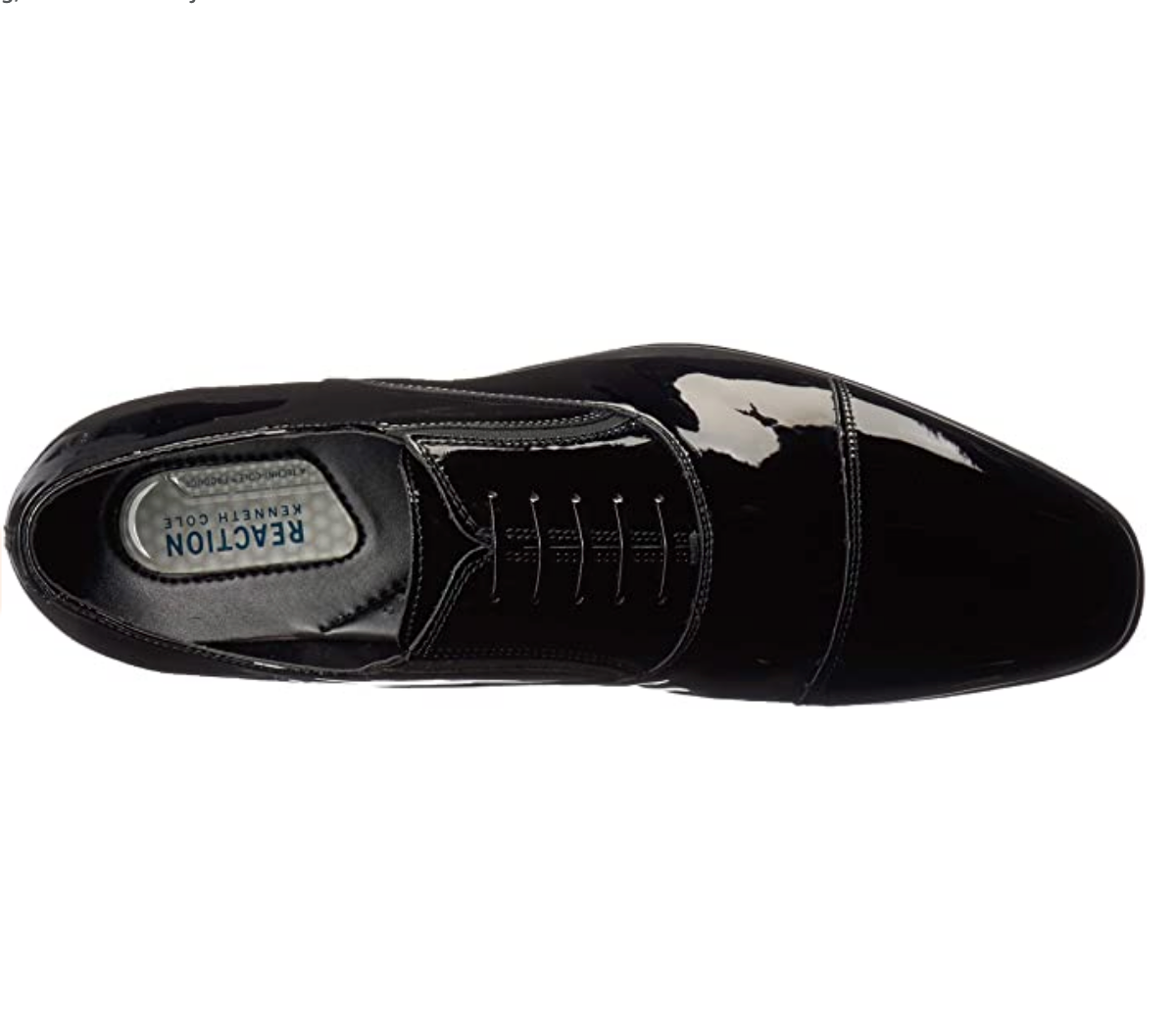 Kenneth Cole REACTION Men's Eddy Brogue Lace Up Oxford Color: Polished Black