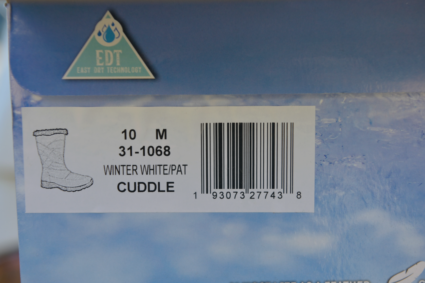 Easy Street Women's Cuddle Boot Color: Winter White Patent Size 10M