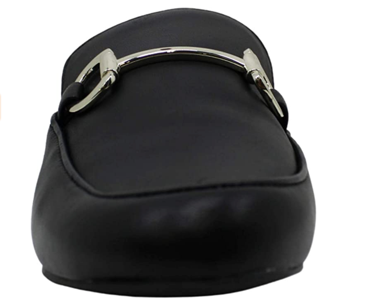 INC International Concepts Women's Gilia Leather Round Toe Mules Color Black Size 6.5M