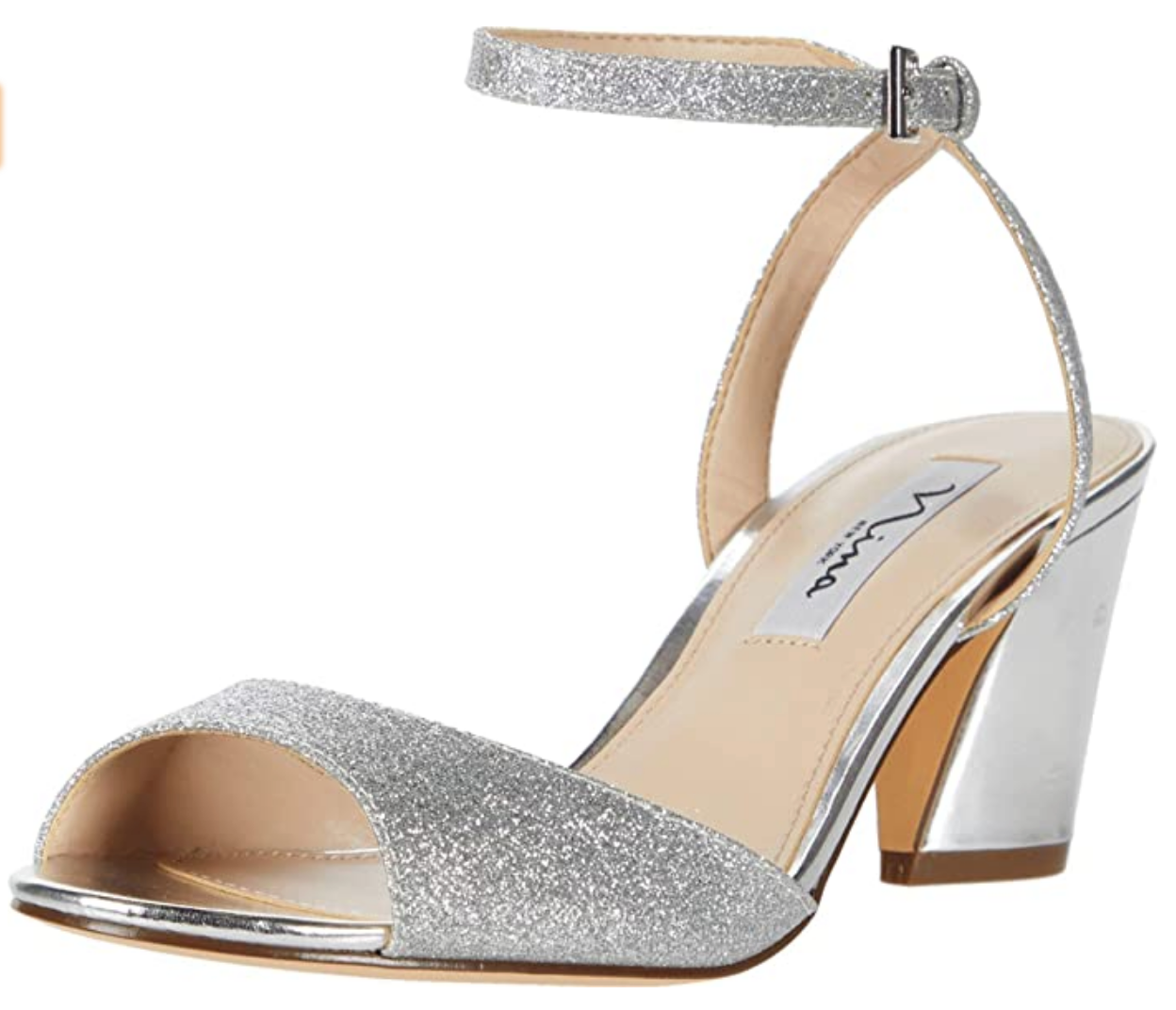 NINA Lawren New Silver Baby Glitter Size: 9.5