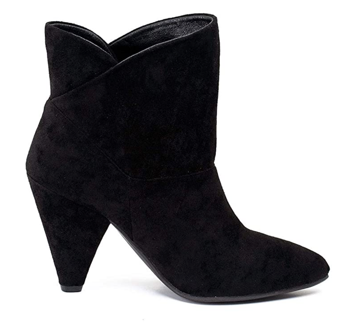 GC Shoes Women's Dion Low Kitten Heel Ankle Boot 9.5M