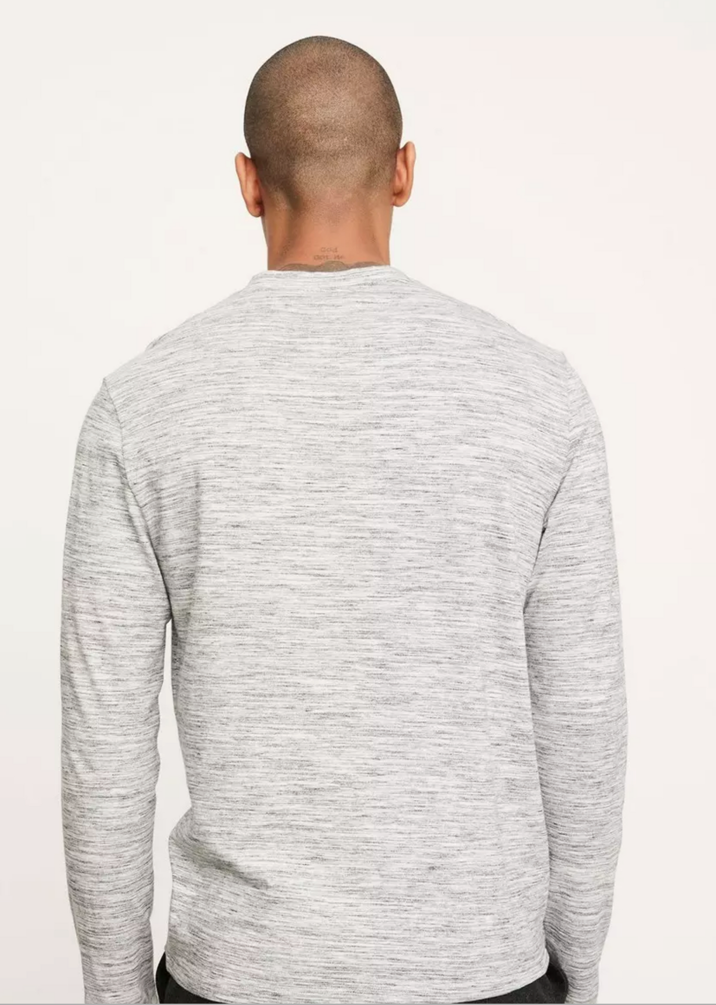 Vince Men’s Static Feeder Stripe Long Sleeve Henley Color Gray Size M