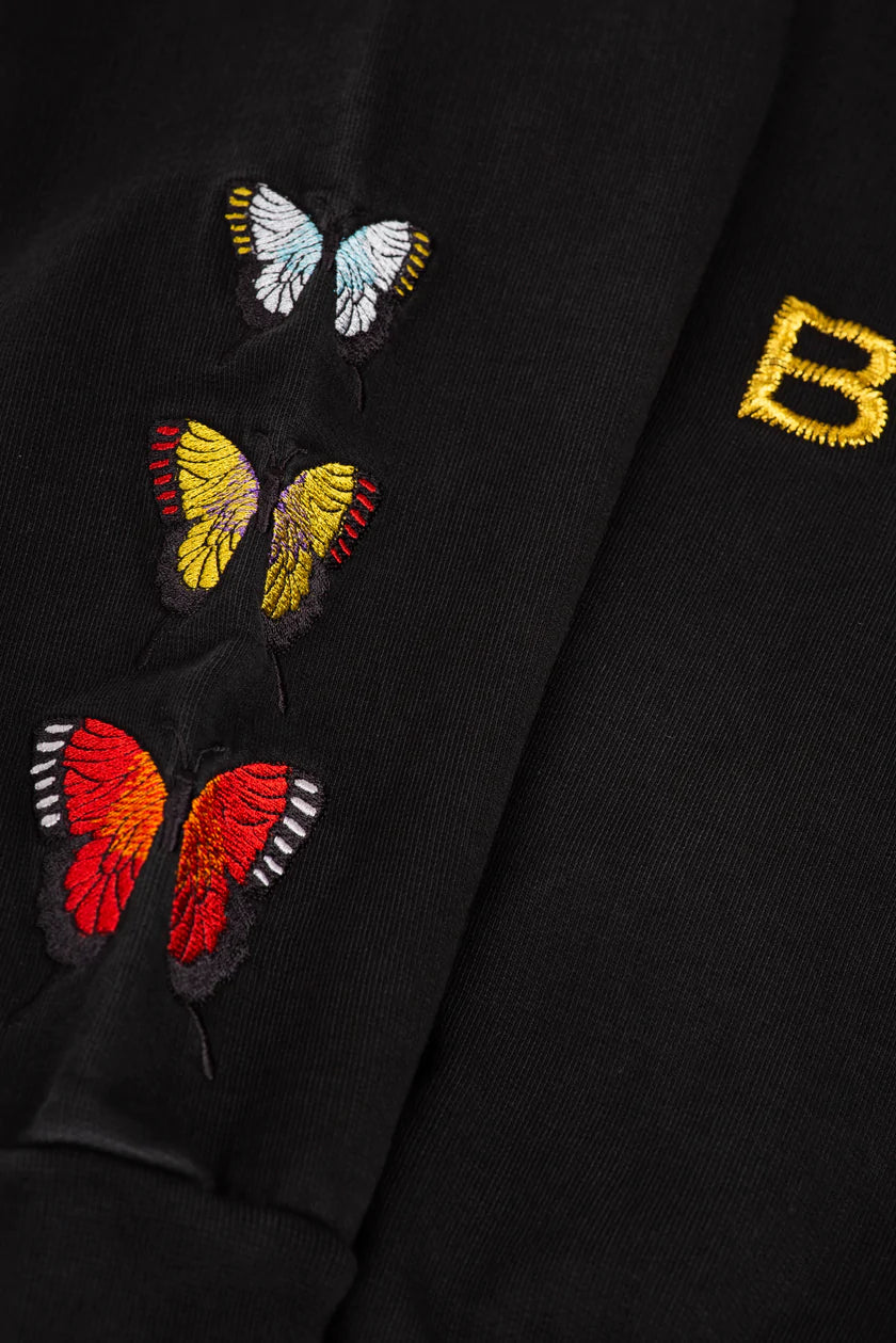 The Rad Black Kids Men's Butterfly V2 Hoodie Color Black Size S