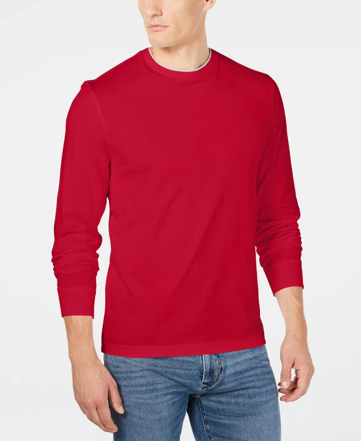 Club Room Men's Doubler Crewneck T-Shirt Color Pine Grove Size 2XL