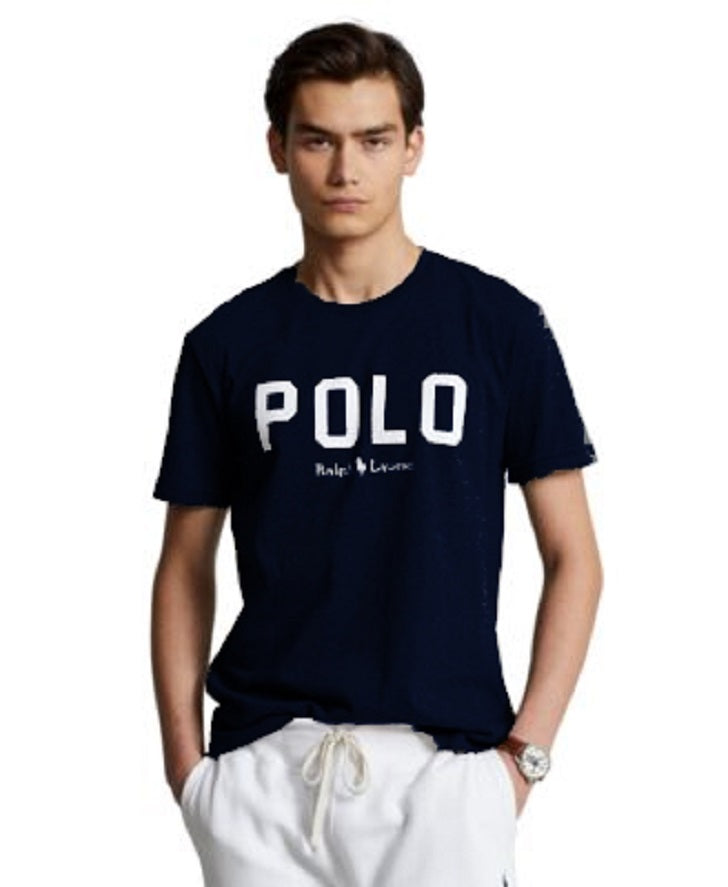 Polo Ralph Lauren Mens Classic-Fit Logo Jersey T-Shirt Color Navy Size L