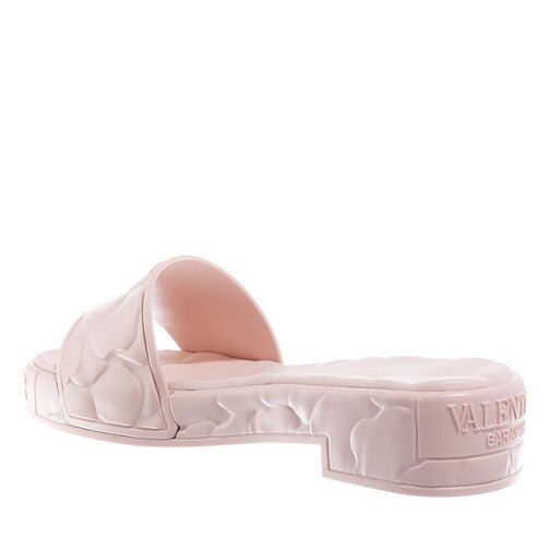 VALENTINO GARAVANI Womens Atelier 03 Rose Edition Flat Slides Color Rose Quartz Size 9.5M/EU41
