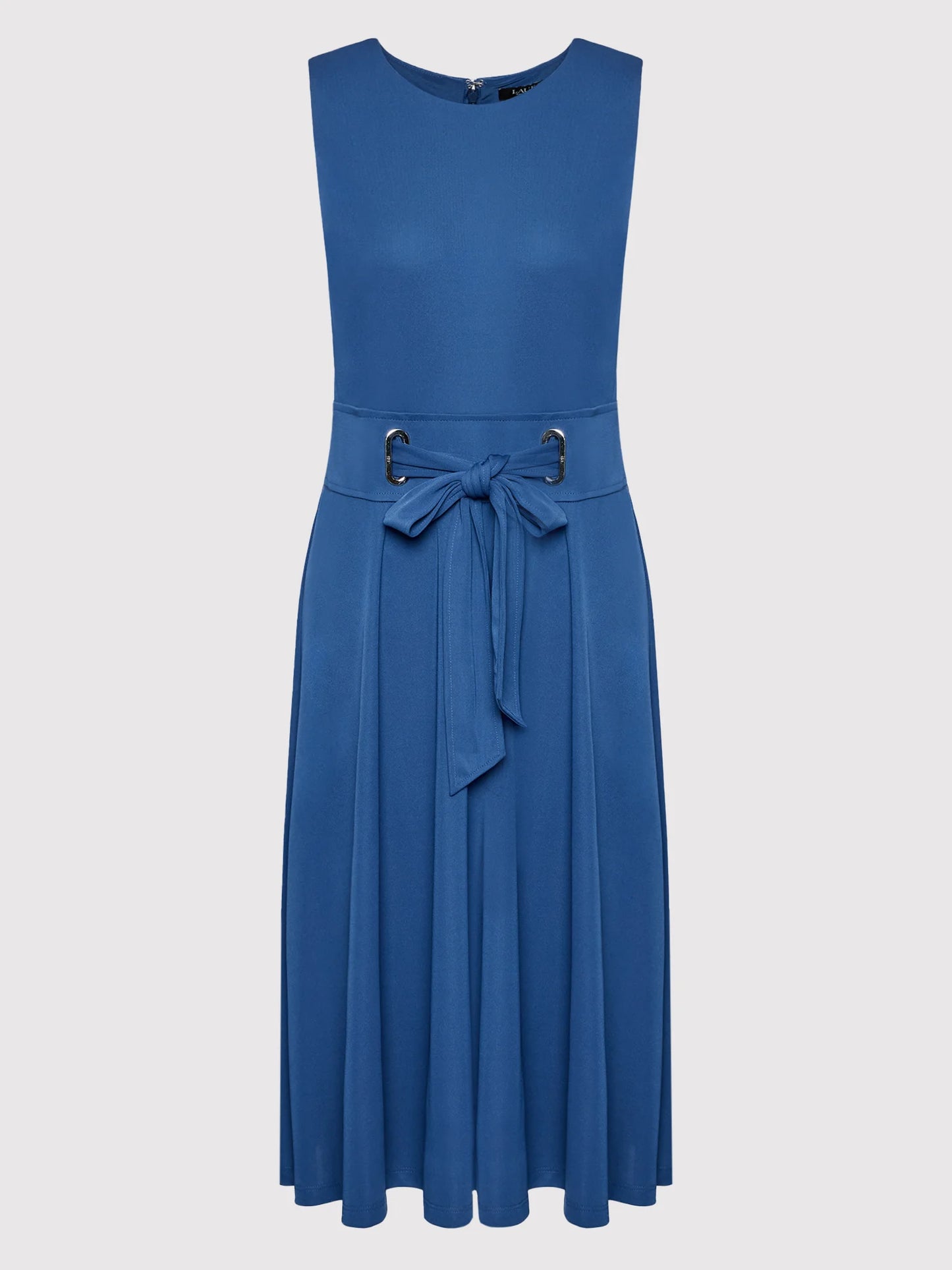 Lauren Ralph Lauren Sleeveless Jersey Dress Color Indigo Sail Size 14