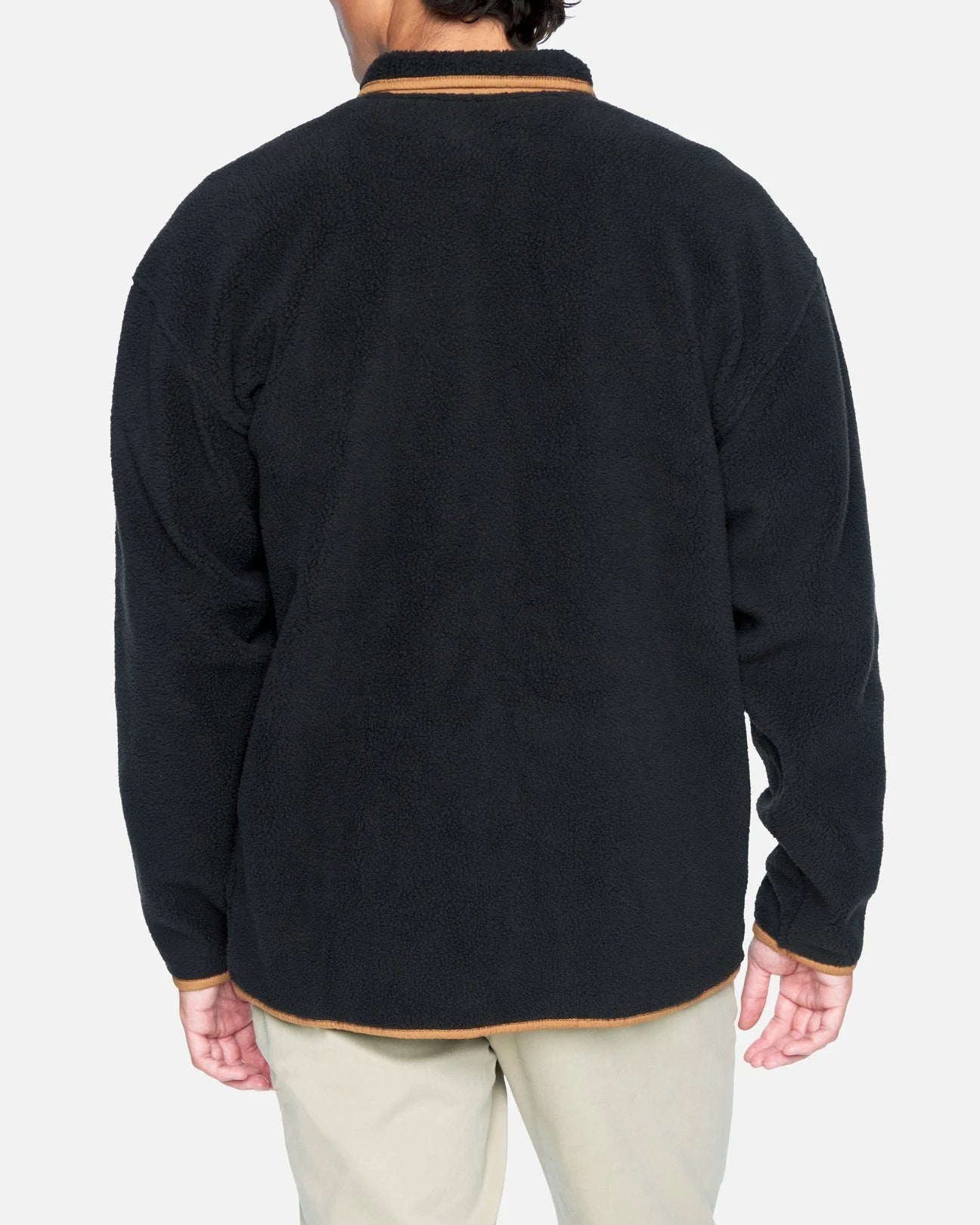 Hurley Men's Byron Burrrito Track Zip Coat Color Velvet Brown Size L