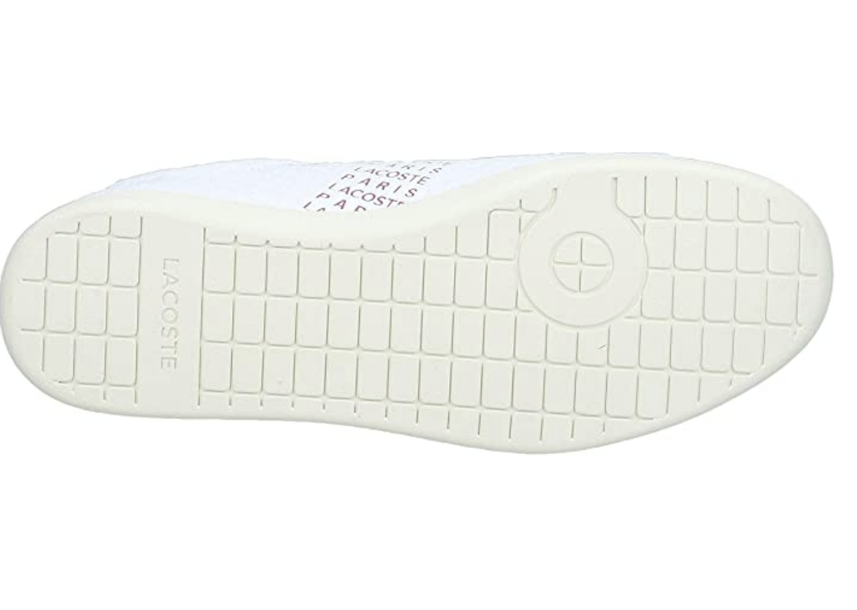 Lacoste Men's Carnaby Evo SMA Sneaker Color White/Red Size 12 M