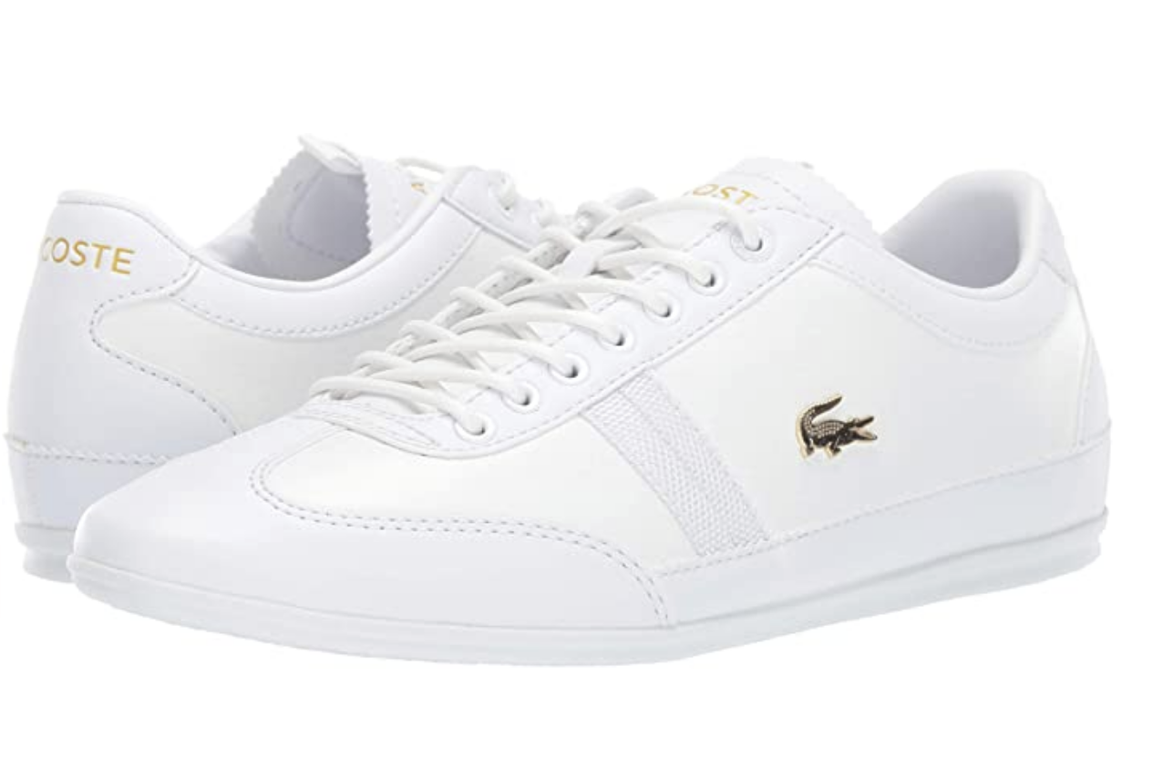 Lacoste Mens Misano Sneaker Color: White/White