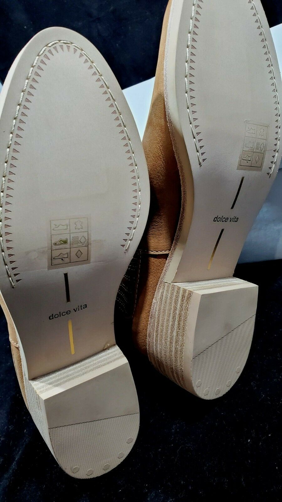 Dolce Vita Women's Towne Booties Color Beige Size 8m