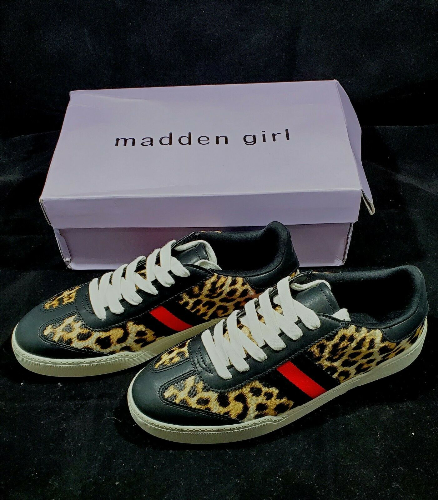 Madden Girl Fiona Sneaker Color leopard/black Size 10M
